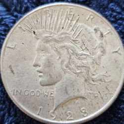 1928 S Peace Silver Dollar 