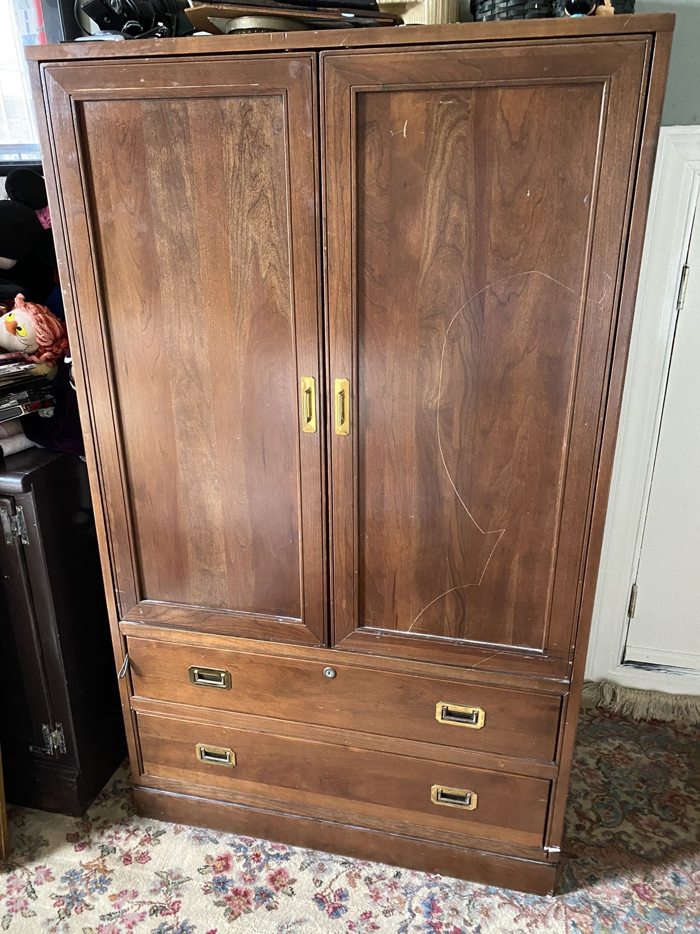 Absolutely Beautiful Ethan Allen Solid Cherry Large Video Cabinets