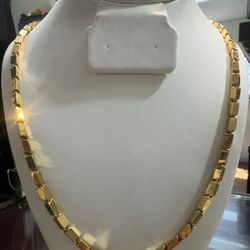 18K YellowGold | Baht Chain Necklace 