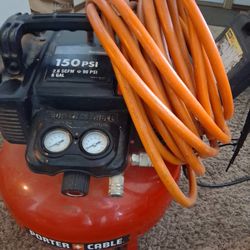 Porter Cable Air Compressor With Hose