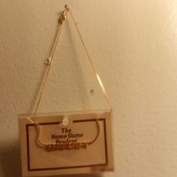 A necklace with your name on it (Sarah)