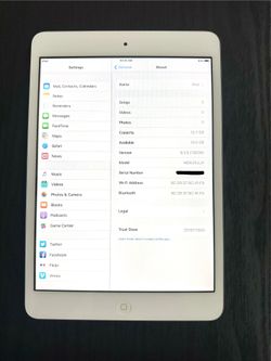 Apple iPad mini – 16GB – White – Excellent Condition