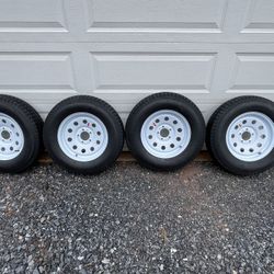 Trailer Tires And Rims 205/75D15 