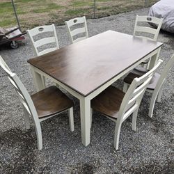 Farm Table And 6 Chairs