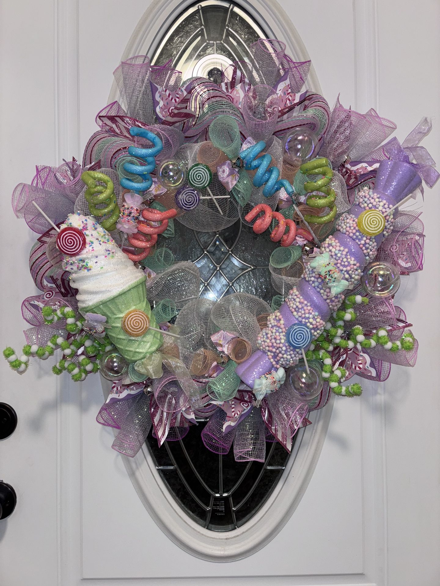 Handmade Candyland Wreath