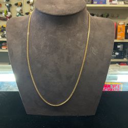 14KT Thin Cuban Chain 38045-1