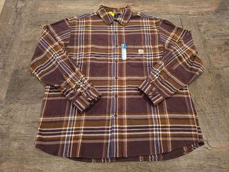 CARHARTT FLANNEL LONG SLEEVE MENS...SZ XL...BNWT