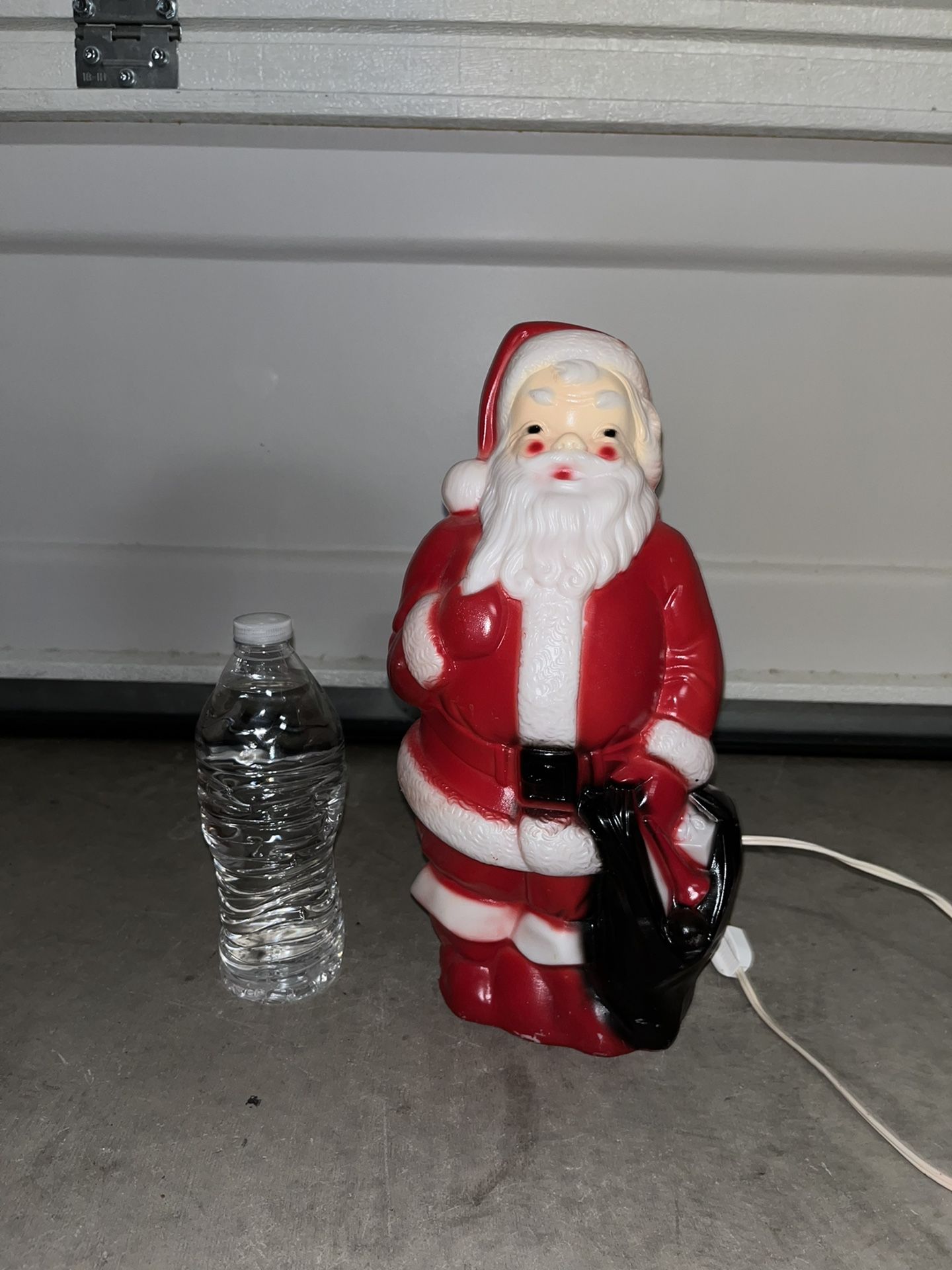 Santa Claus Empire Vintage Small Christmas Blow Mold 13" Table Top 1968 EUC