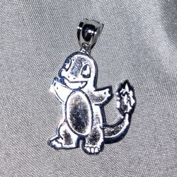 925 STERLING SILVER CHARMANDER PENDANT