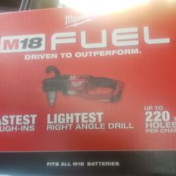 Milwaukee  M18 FUEL GEN II  18V LITHIUMION  BRUSHLESS CORDLESS 1/2 IN HOLD HAWG  RIGHT ANGLE DRILL   