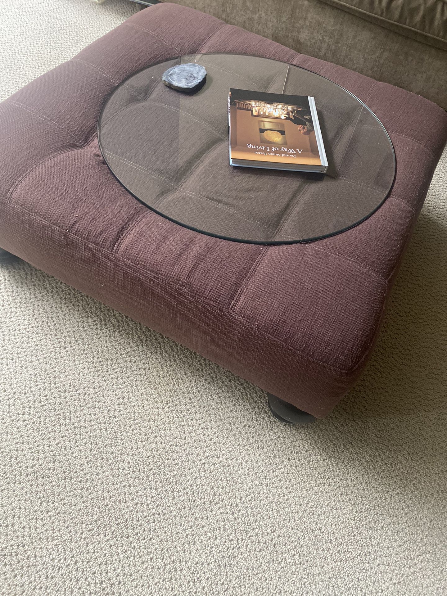 West Elm-William Sonoma Home, Thousand Dollar Ottoman Coffee Table Showing For 150