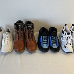 4 Pairs Men’s Size 10 Shoes – Nike, Timberland, New Balance, Reebok (Make Offer)