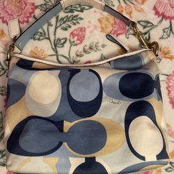 Coach Soho Signature Scarf Print Hobo bag. 