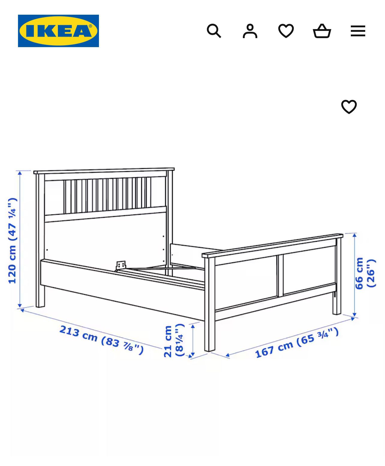 IKEA Queen Bed Frame 