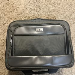 Samsonite Double Gusset Wheeled Portfolio, Black