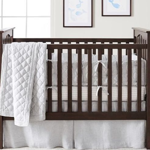 Used Pottery Barn kendall Low Profile Convertible Crib With Conversion Kit