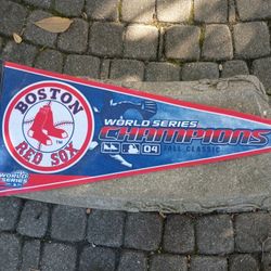 Boston Red Sox and Celtics Pennants 