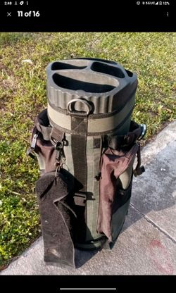 Great Divider  Trail Rider 14 Way Golf Club Bag with Carrying Strap green black