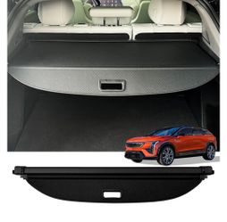 Cargo Cover for 2024 2025 Cadillac Optiq, Retractable Rear Trunk Cover Compatible with 2024-2025
