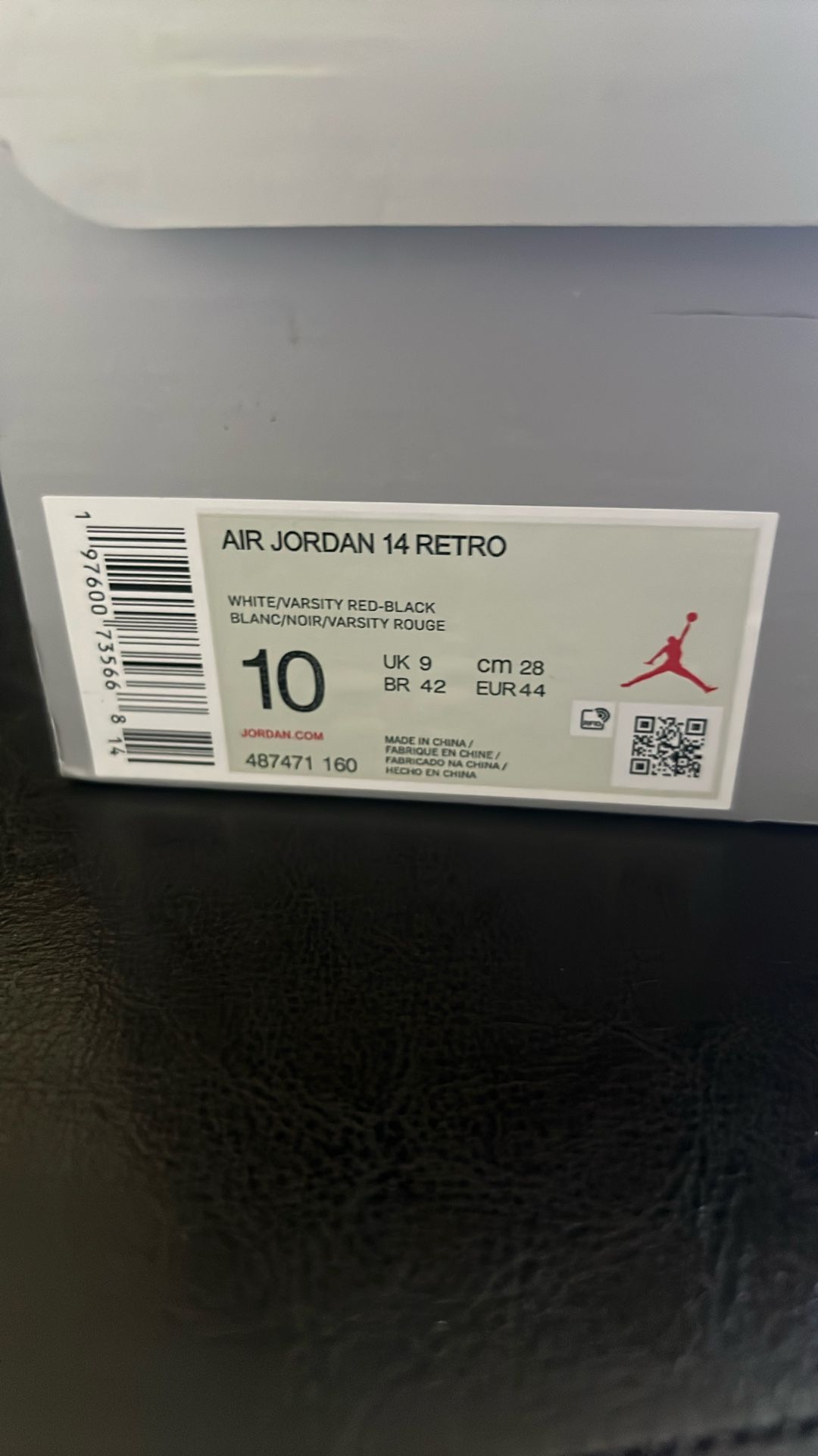 Jordan 14 (black Toes)