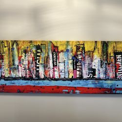 Large format Skyline on canvas