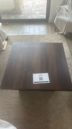 Brand new wood coffee table