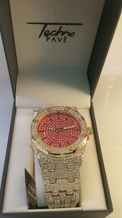 Techno pave fashion watch
