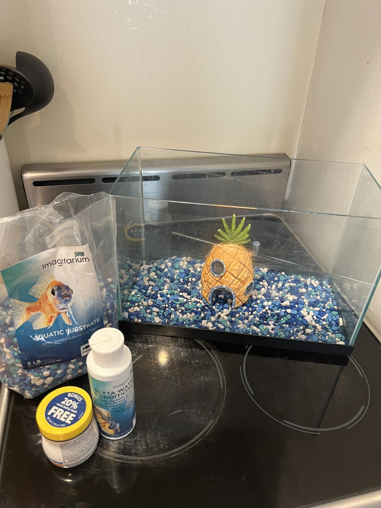 Betta fish tank + extras