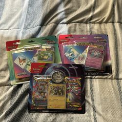 Pokémon Cards 3pck Of Blisters
