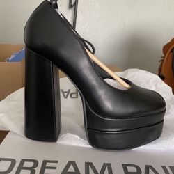 black heels size 8