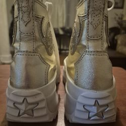 Converse Metalic Gold Platform Boots Shoes