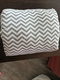 Gray and White arm breast feeding pillow