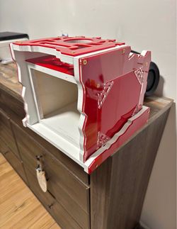 Custom Red and White Acrylic PC Test Bench