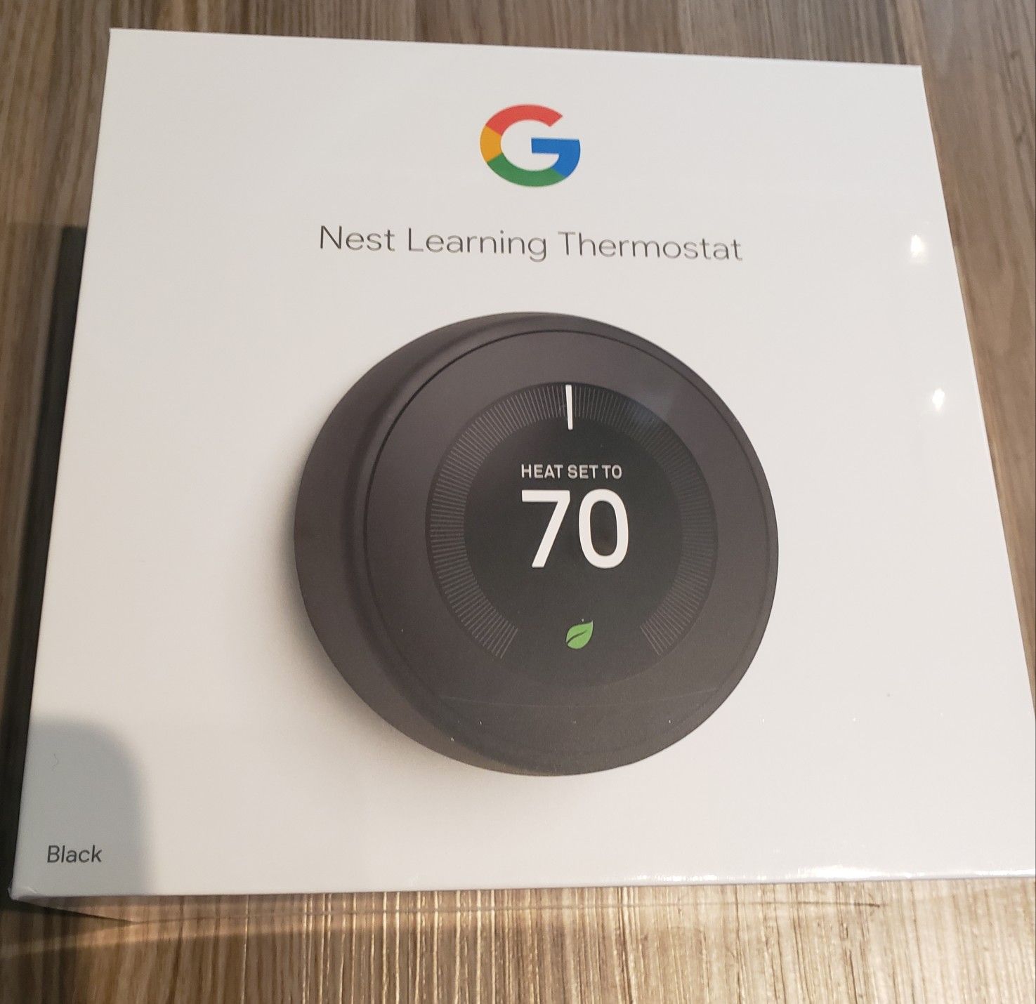 Google Nest Thermostat 3rd Generation Black - New