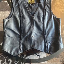 Women’s Leather Vest
