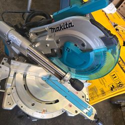 Makita 15 Amp 12 in. Dual-Bevel Sliding Compound Miter Saw with Laser