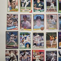 Bob Welch 25 Baseball Card Lot 