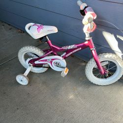 Girls Bike With Training Wheels 