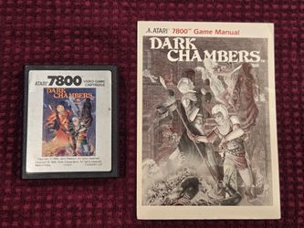 Atari 7800 Dark Chambers Cartridge with Manual