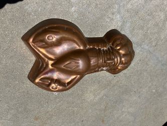 Vintage copper lobster mold