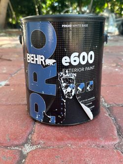 Behr Pro e600 Exterior Satin Paint White Base