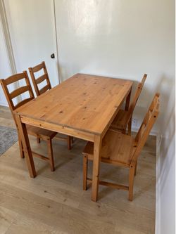 Table and chairs