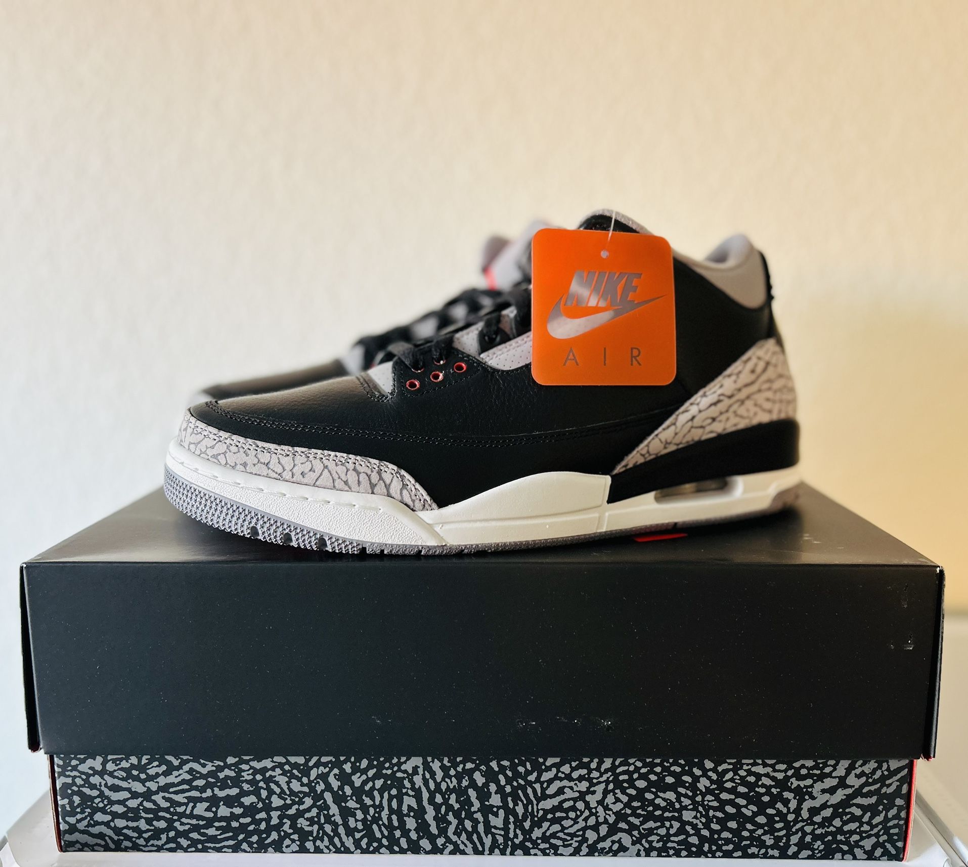 Air Jordan Retro 3 Black Cement Sz11.5
