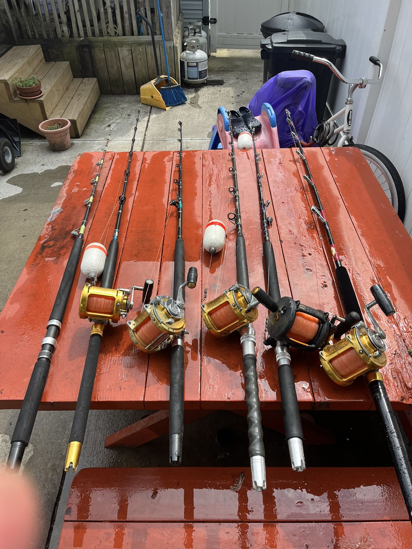 Fishing poles