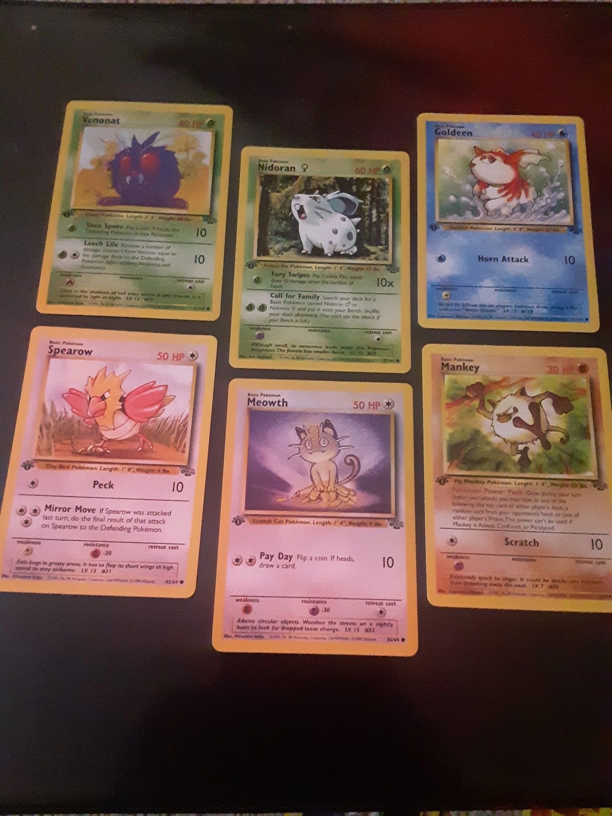 Pokemon Cards 1st Edition Jungle Set