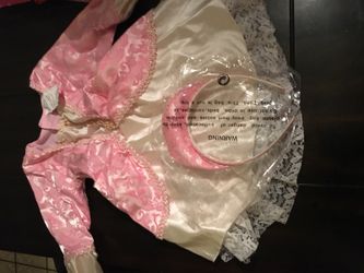 Girls pink dress costume