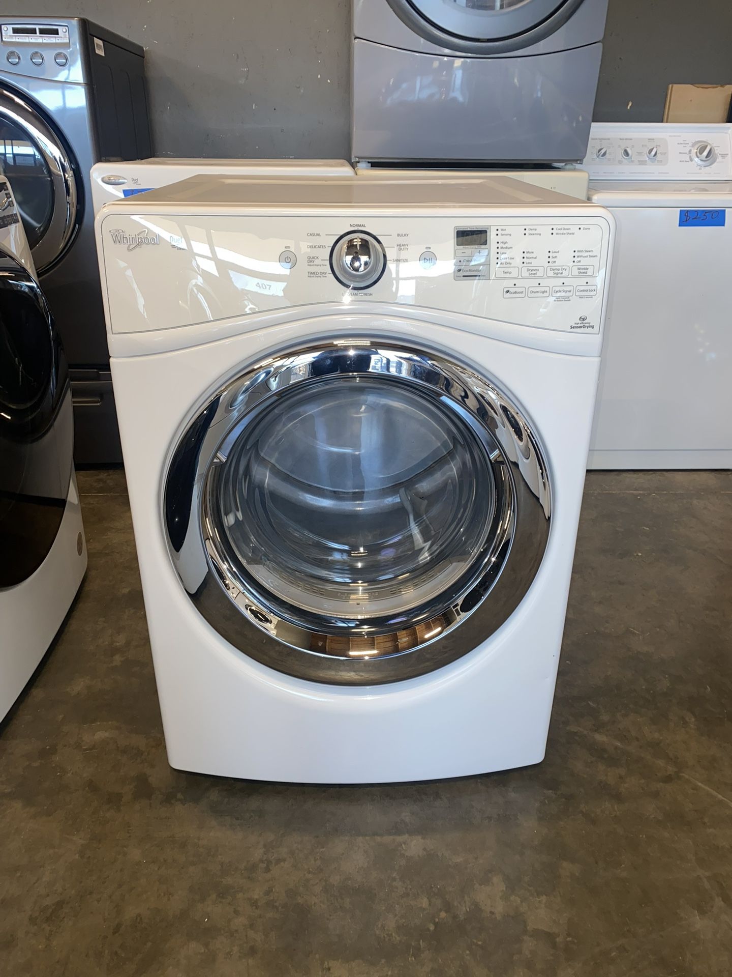 WHIRLPOOL LIKE NEW ELECTRIC DRYER STEAM