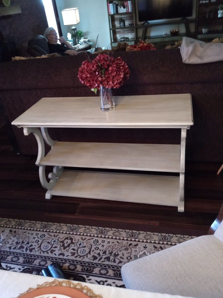 Farmhouse Wood Console Table