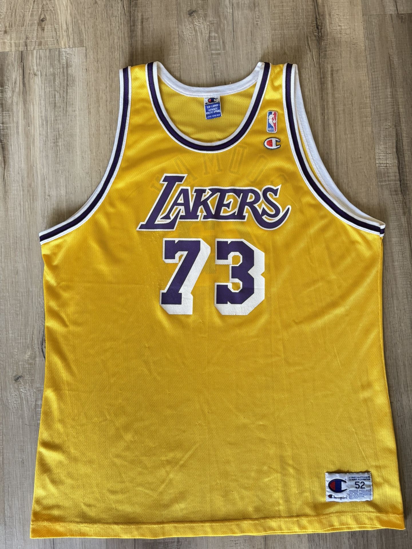 Champion Authentic 99 Lakers Dennis Rodman Jersey