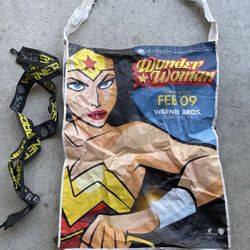Comic Con Wonder Women Large Tote Bag 